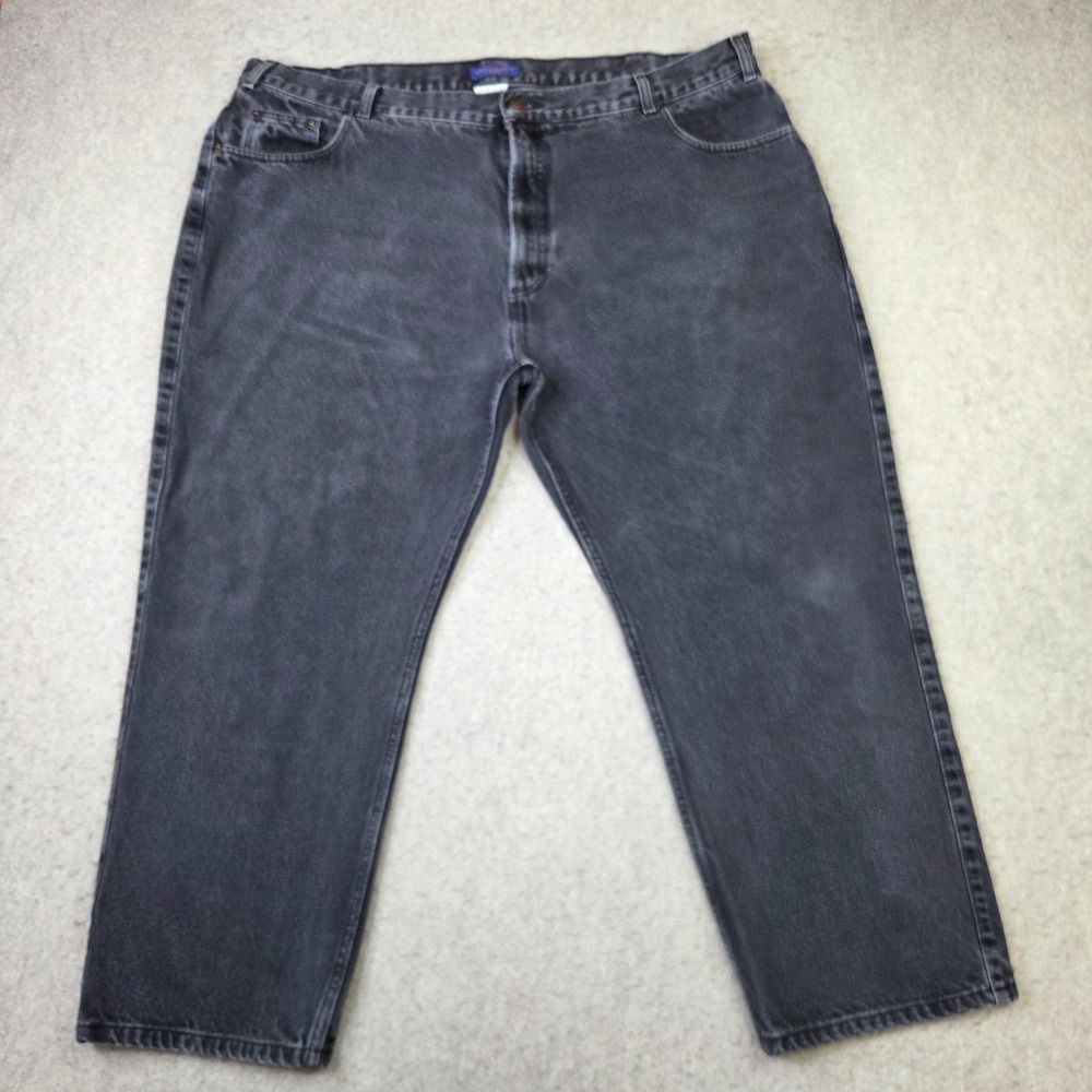 Vintage Pendleton Jeans Mens 44x30 (fits 44x27) Black Straight Leg Denim Fade